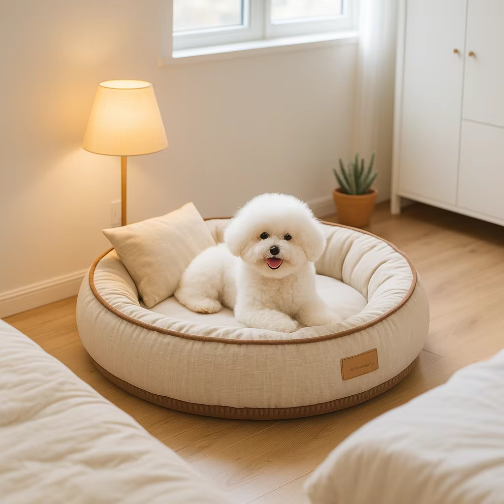 MADMAD -round plush dog bed