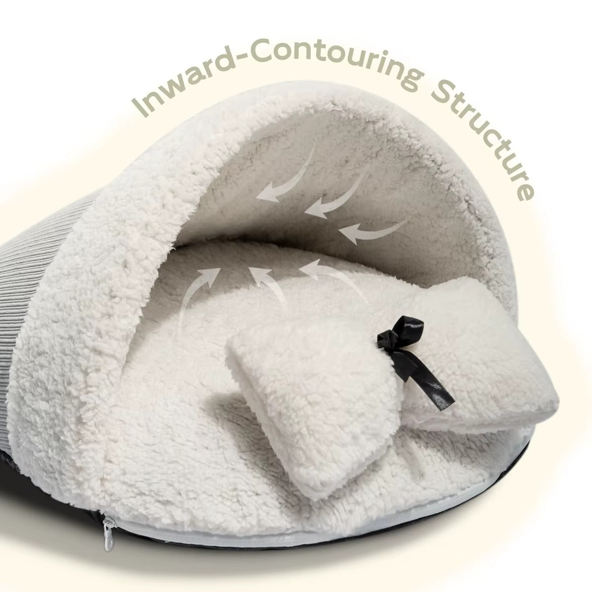 MADMAD -Round velvet cat bed